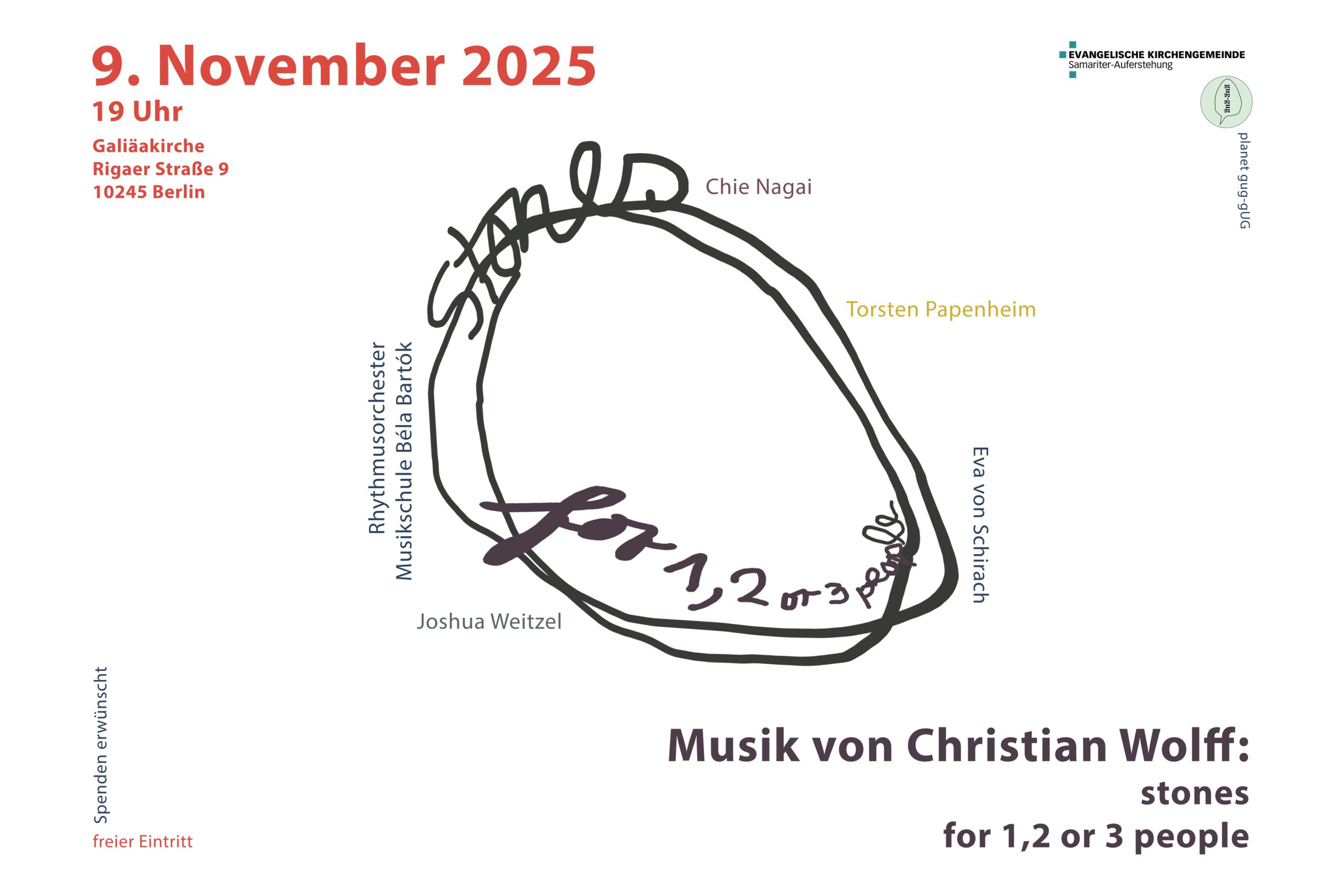 STONES – What does democracy sound like? An evening of music with compositions by Christian Wolff 2 stones