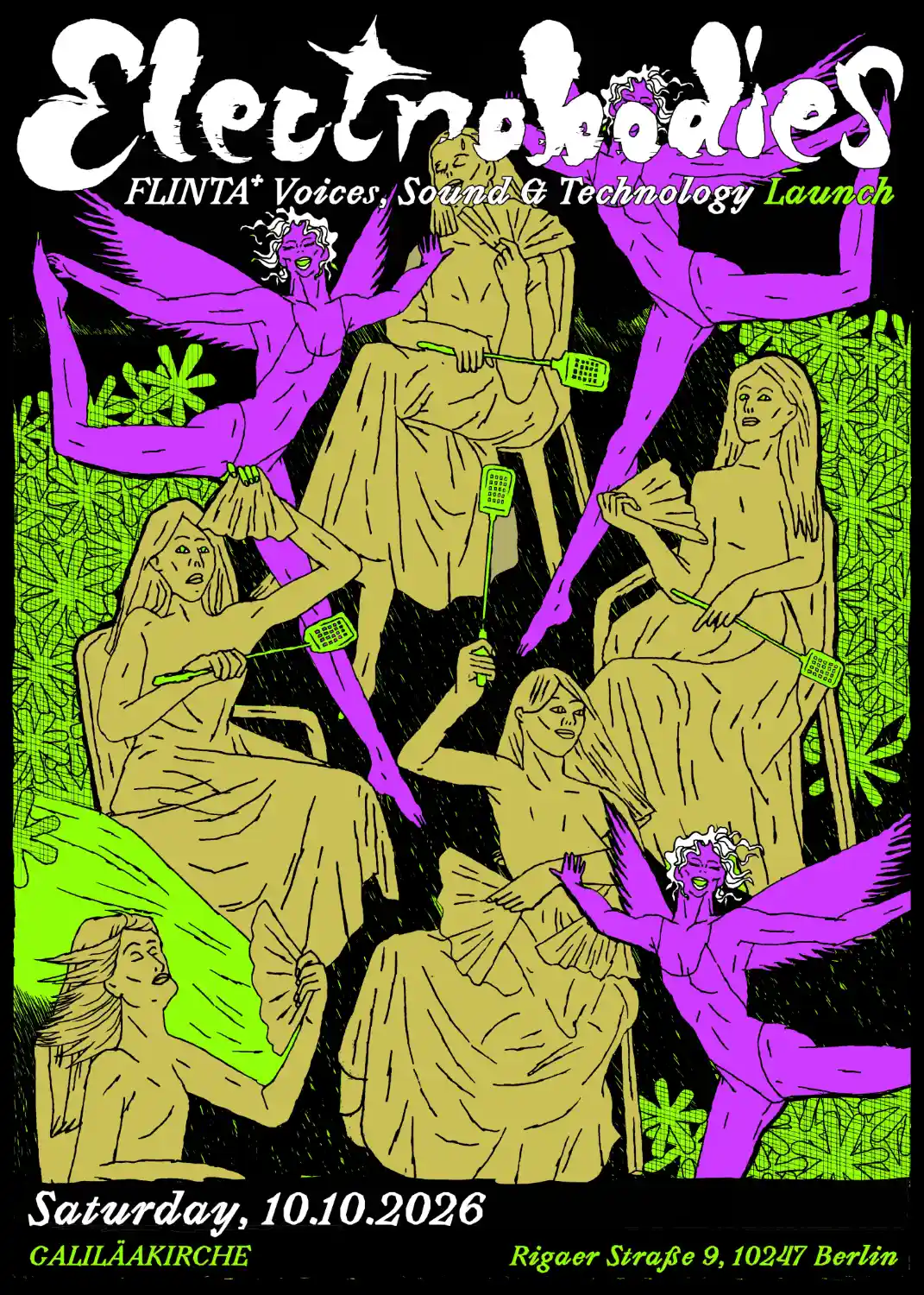 Electrobodies: Launch – FLINTA* Voices, Sound & Technology 5 !! Electrobodies_Launch_poster_NO LINEUP